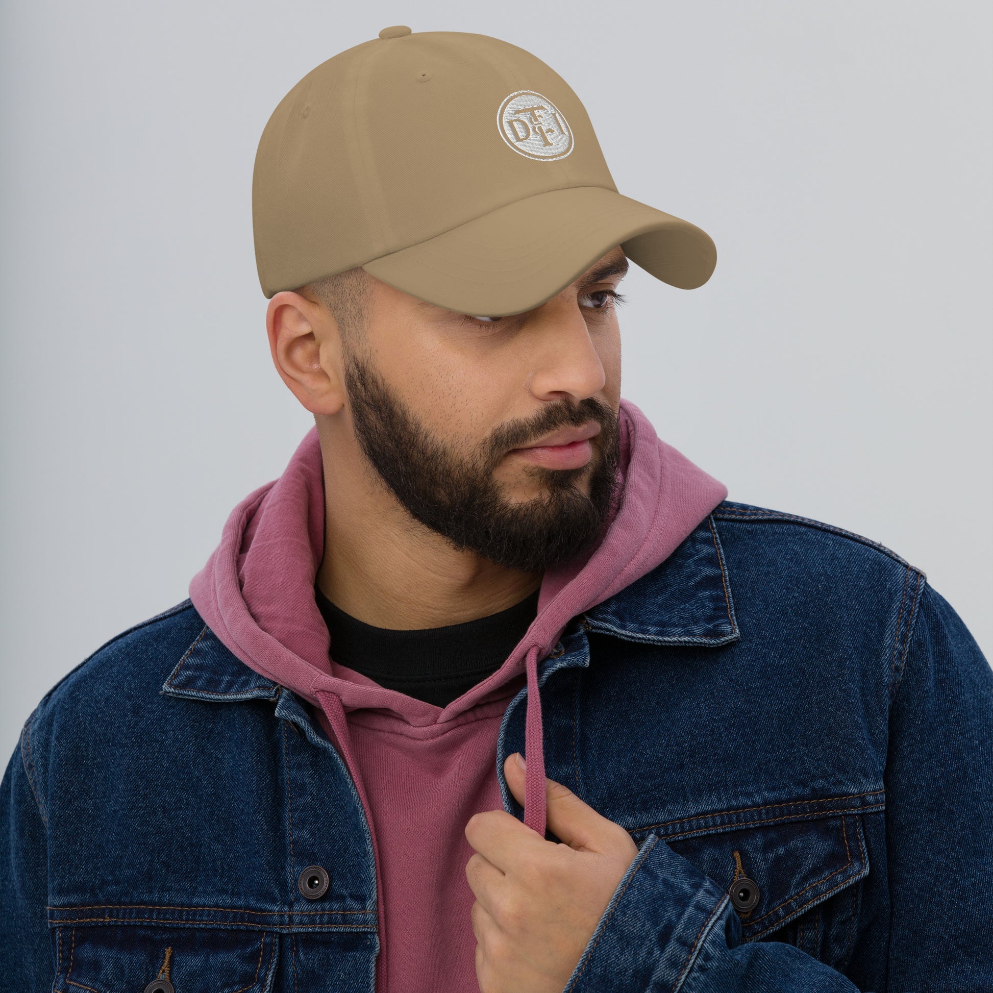 Detroit & Toledo Ironton [DT&I] Vintage White Logo Dad hat - Broken Knuckle Apparel