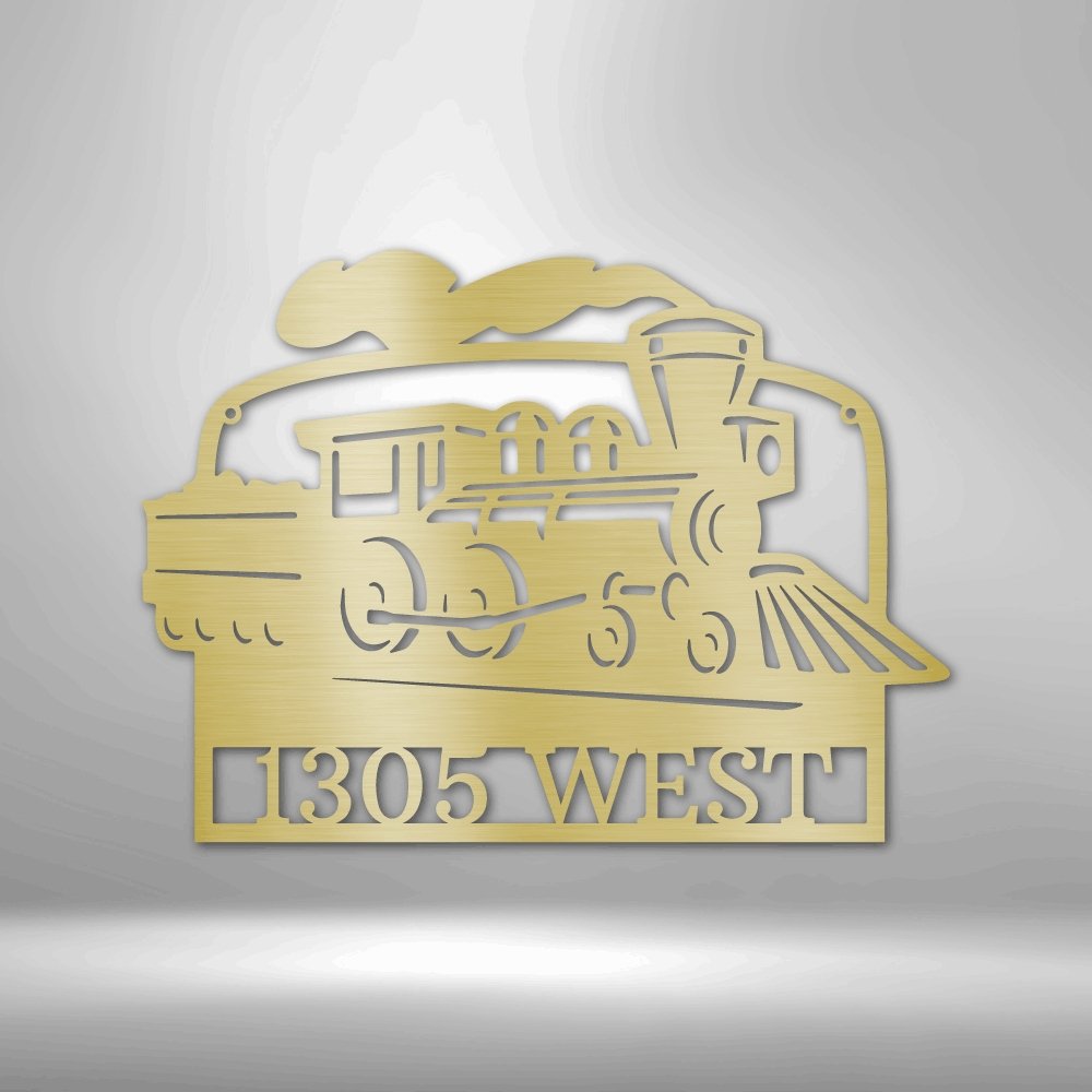 Coal Train Monogram - Custom Metal Sign - Broken Knuckle Apparel