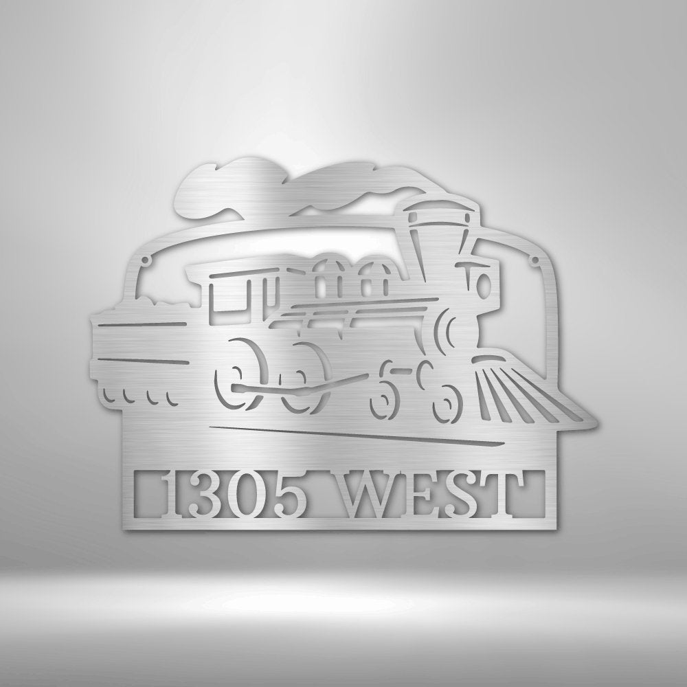 Coal Train Monogram - Custom Metal Sign - Broken Knuckle Apparel