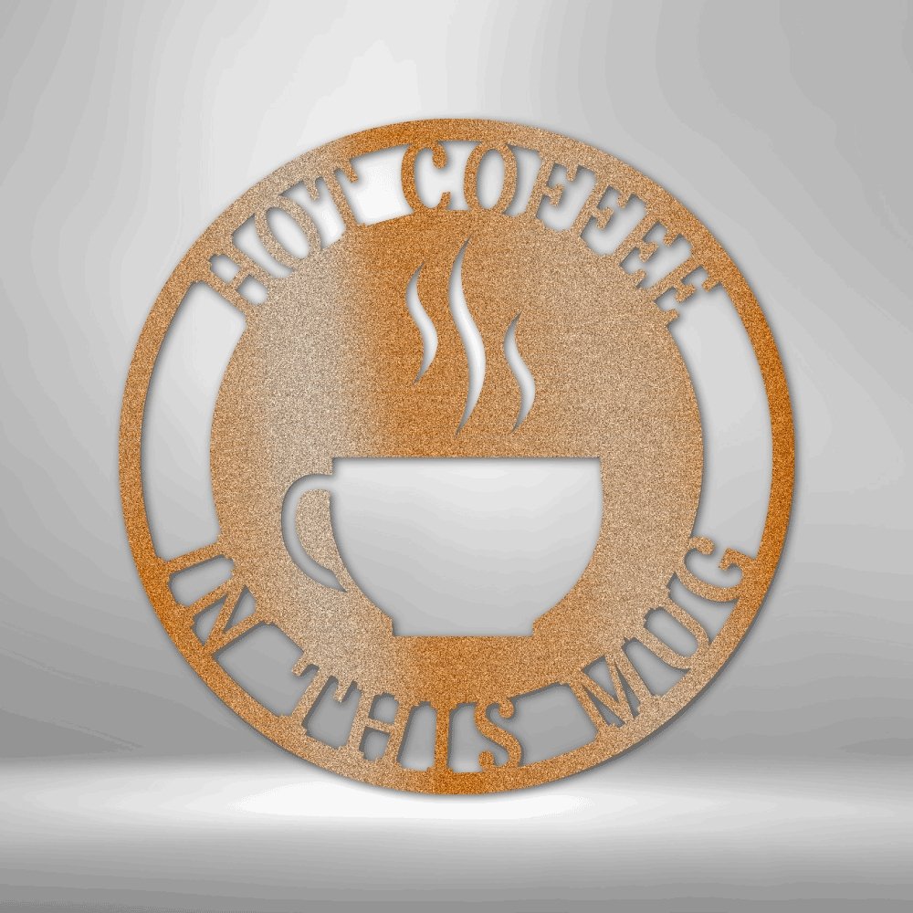 Coffee Haze Monogram - Personalized Steel Sign - Broken Knuckle Apparel