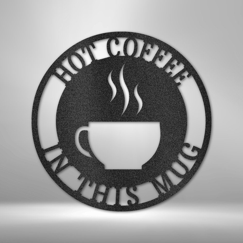 Coffee Haze Monogram - Personalized Steel Sign - Broken Knuckle Apparel