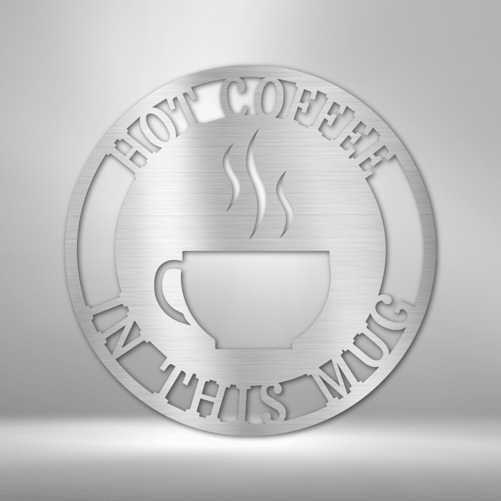 Coffee Haze Monogram - Personalized Steel Sign - Broken Knuckle Apparel