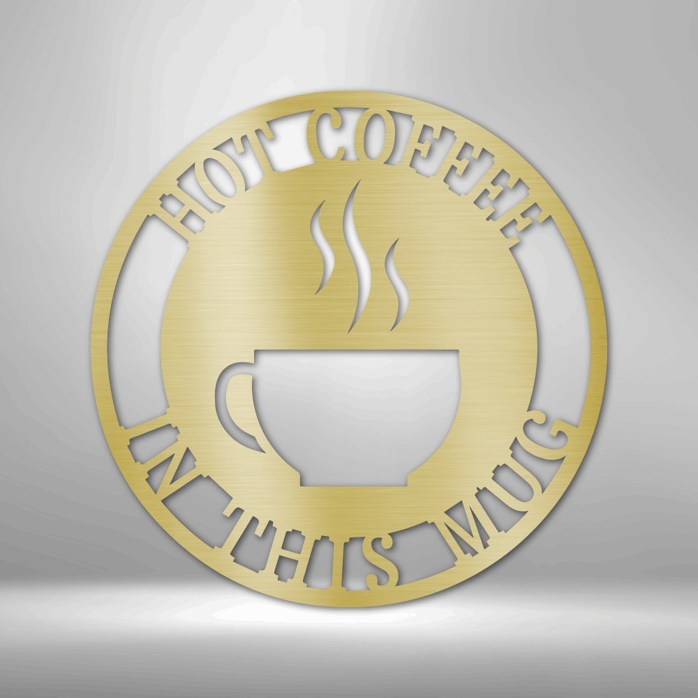Coffee Haze Monogram - Personalized Steel Sign - Broken Knuckle Apparel