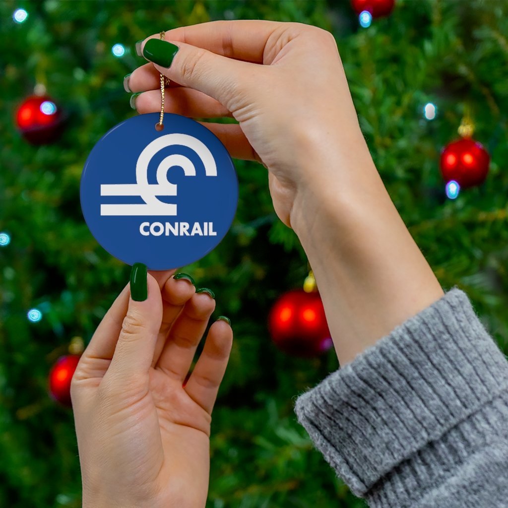 Conrail Logo Ceramic Ornament - Broken Knuckle Apparel
