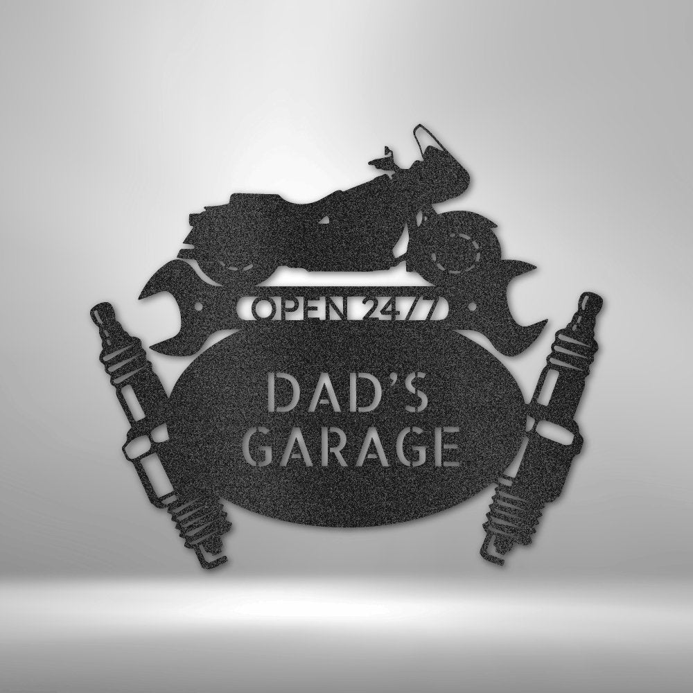 Cruiser Mechanic Monogram - Personalized Steel Sign - Broken Knuckle Apparel