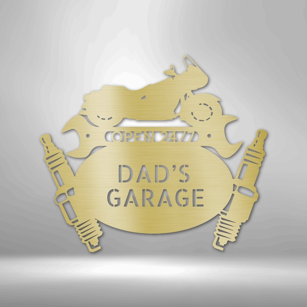 Cruiser Mechanic Monogram - Personalized Steel Sign - Broken Knuckle Apparel