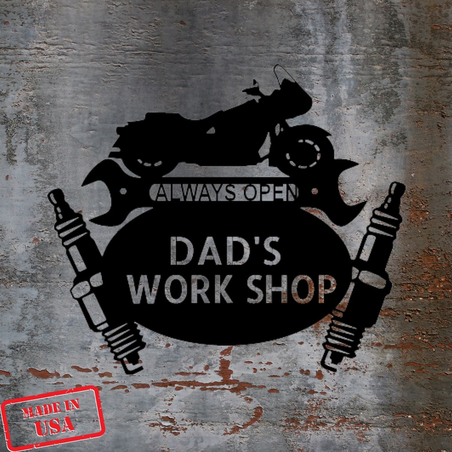 Cruiser Mechanic Monogram - Personalized Steel Sign - Broken Knuckle Apparel