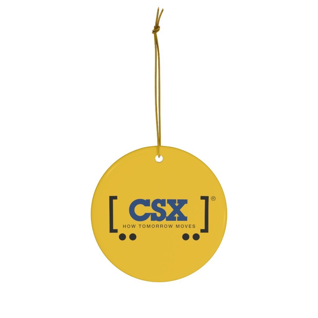 CSX How Tomorrow Moves Ceramic Ornament - Broken Knuckle Apparel