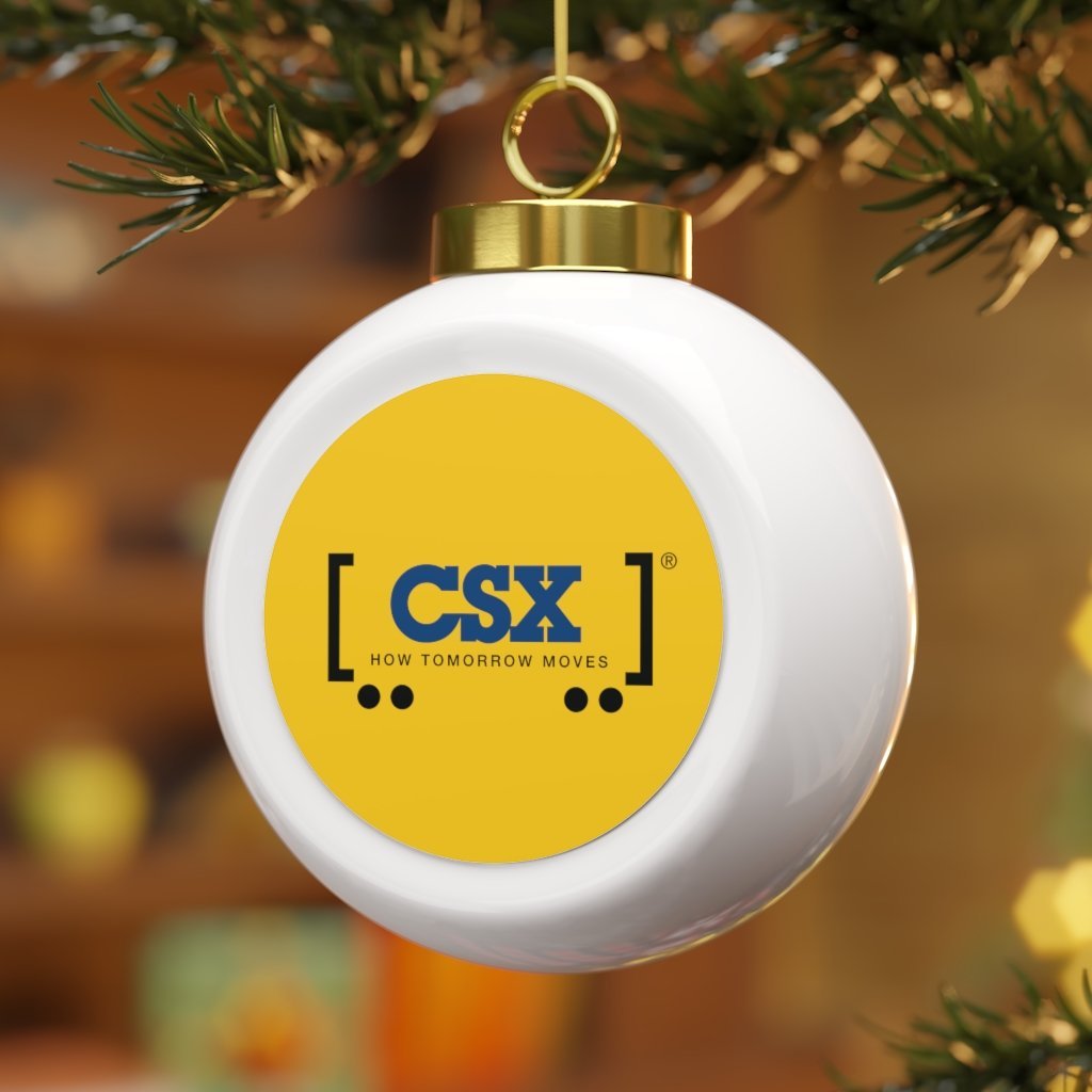 CSX How Tomorrow Moves Christmas Ball Ornament - Broken Knuckle Apparel