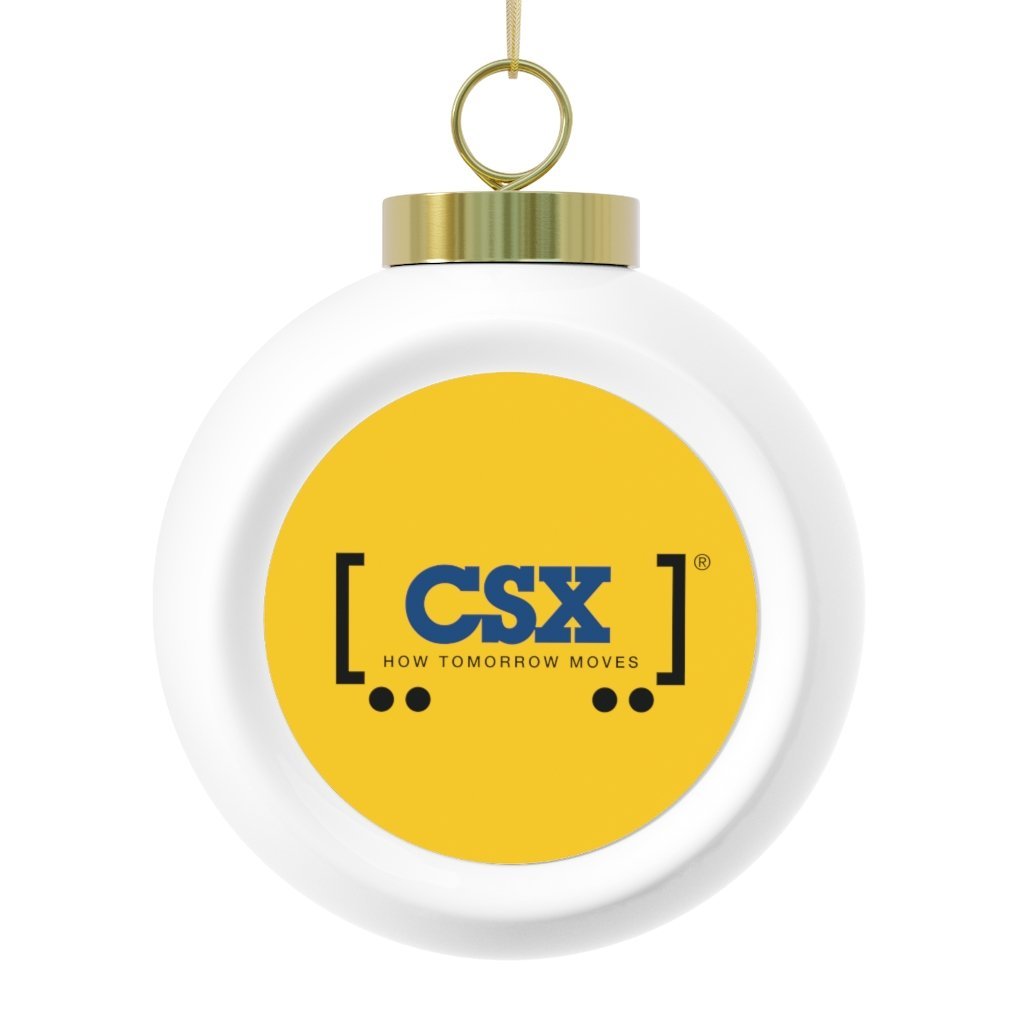 CSX How Tomorrow Moves Christmas Ball Ornament - Broken Knuckle Apparel