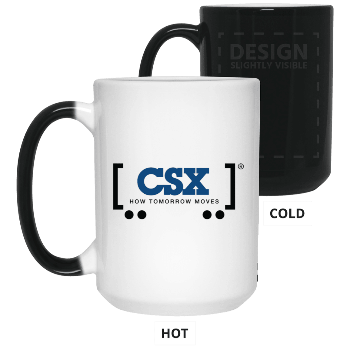 CSX How Tomorrow Moves Logo 15 oz. Color Changing Mug - Broken Knuckle Apparel