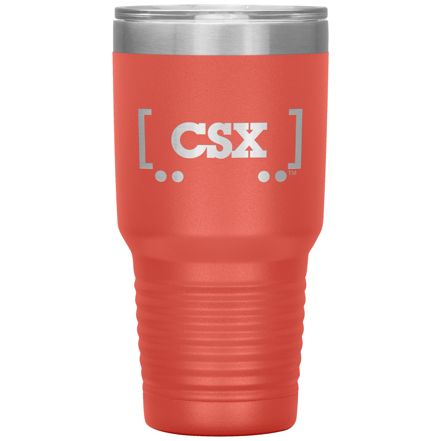 CSX Railroad Logo 30 oz. Stainless Steel Tumbler - Broken Knuckle Apparel