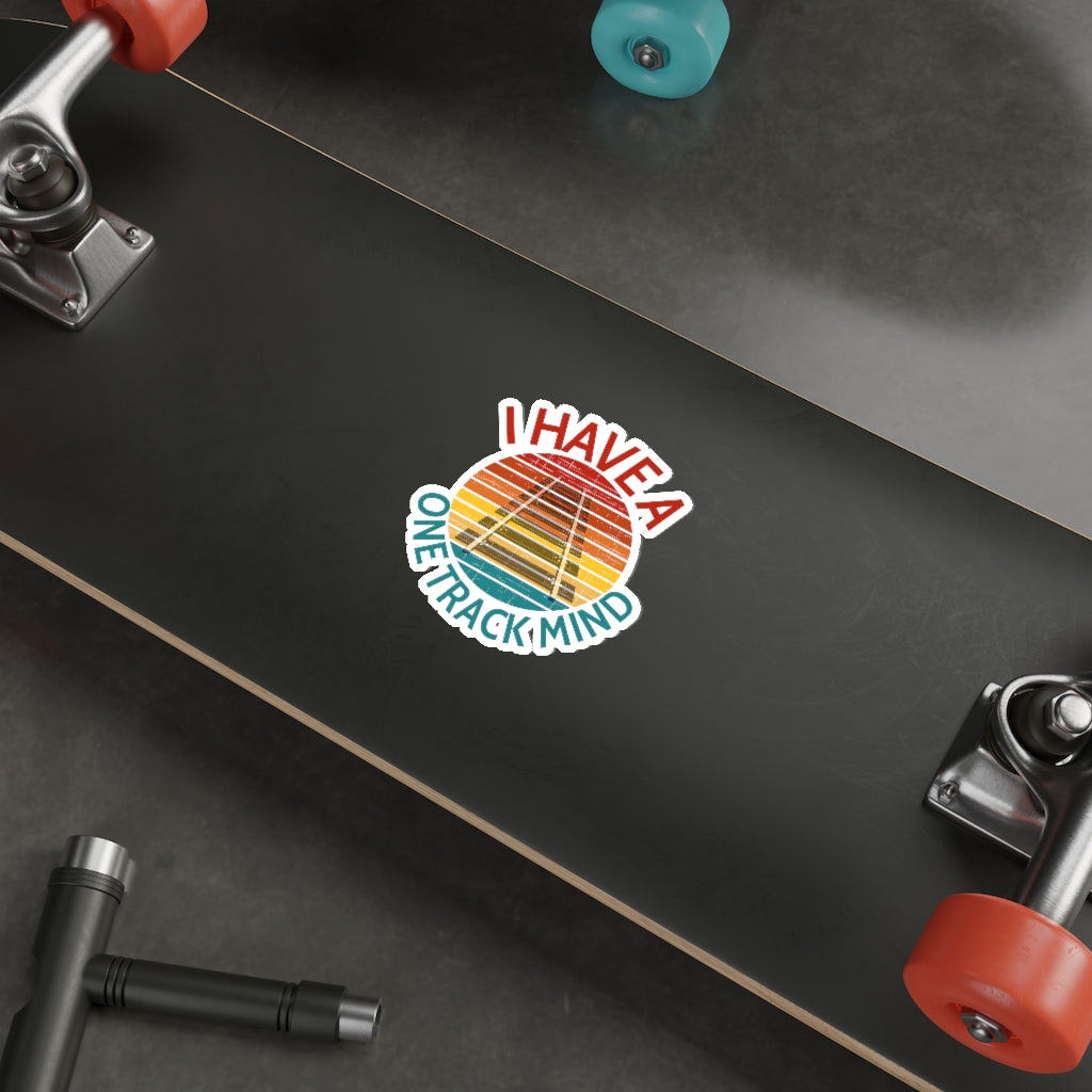 One Track Mind Die-Cut Stickers - Broken Knuckle Apparel