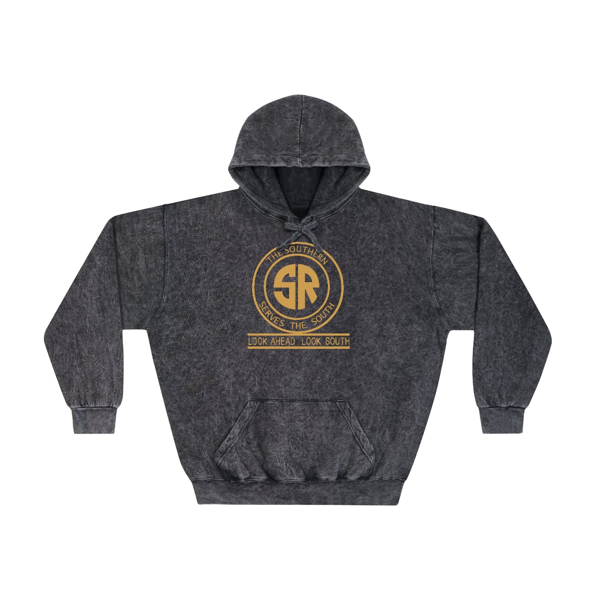 The Southern Serves the South Unisex Mineral Wash Hoodie - Broken Knuckle Apparel