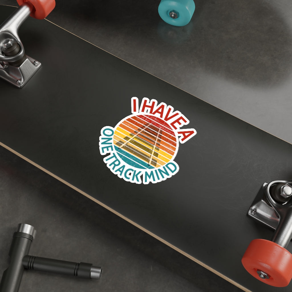 One Track Mind Die-Cut Stickers - Broken Knuckle Apparel
