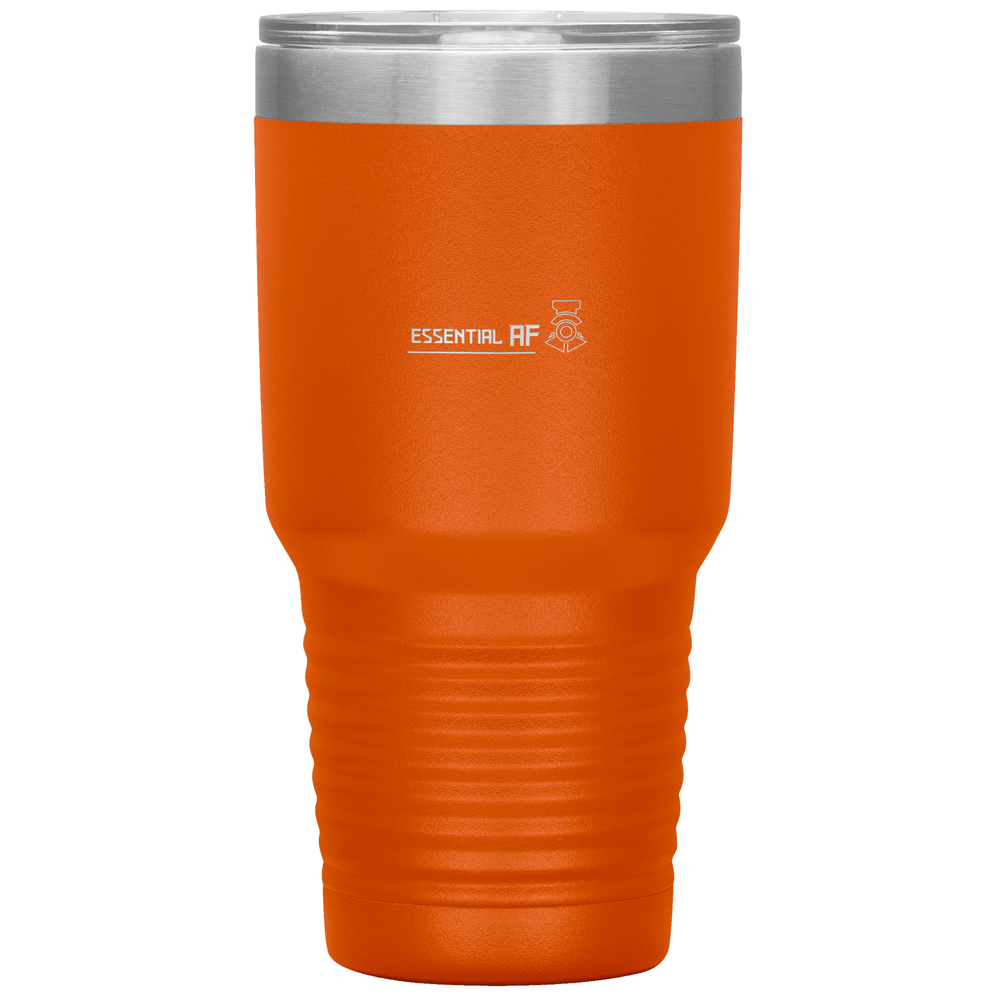 Polar Camel 30 oz. Orange Ringneck Vacuum Insulated Tumbler w/Clear Lid