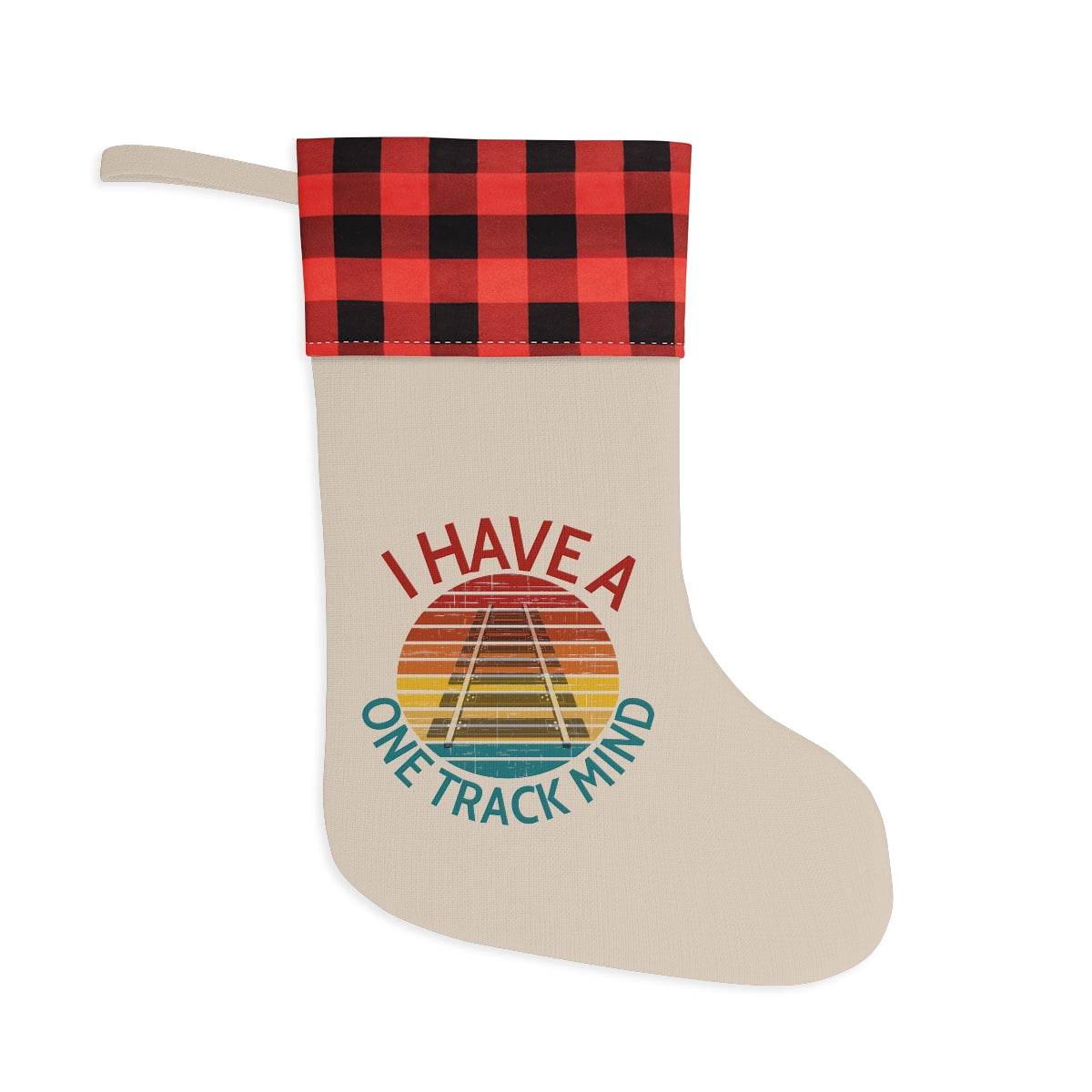 I Have a One Track Mind Christmas Stocking - Broken Knuckle Apparel