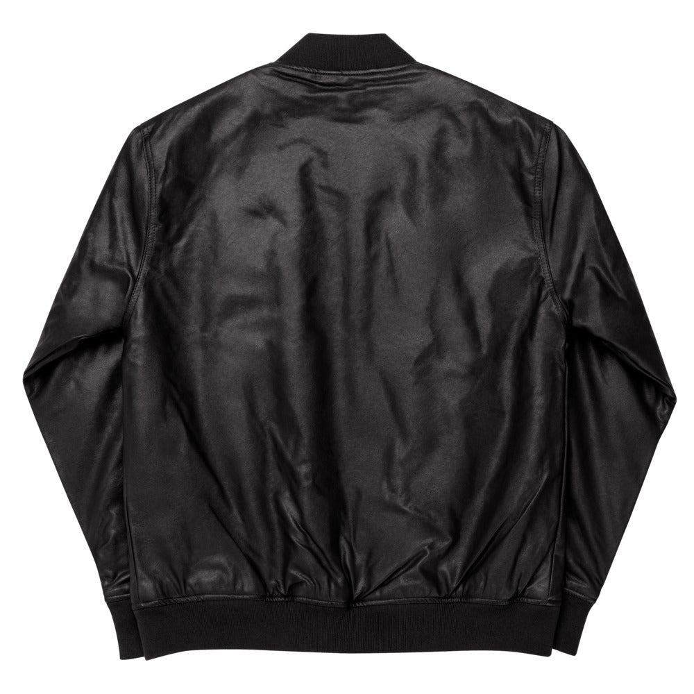 Norfolk Southern Leather Bomber Jacket - Broken Knuckle Apparel