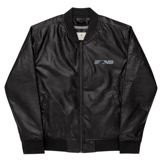 Norfolk Southern Leather Bomber Jacket - Broken Knuckle Apparel