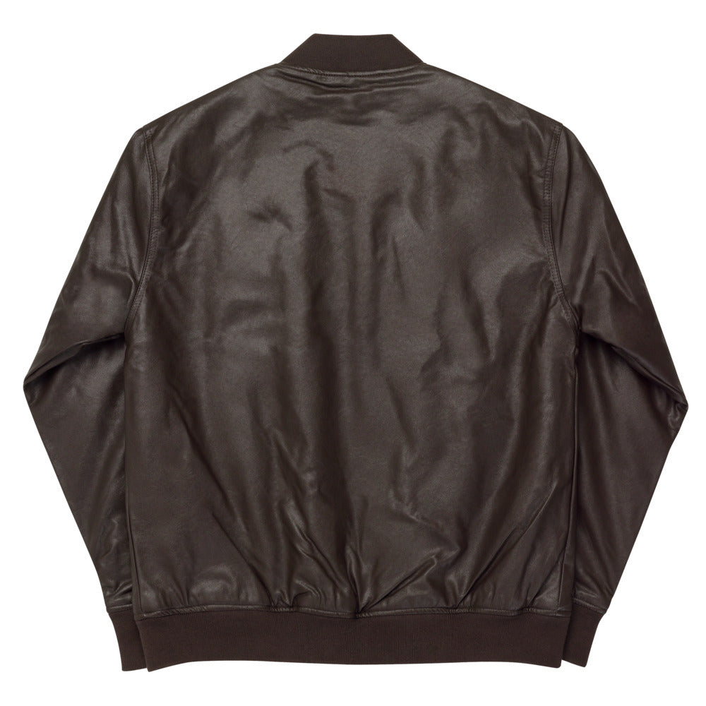 Norfolk Southern Leather Bomber Jacket - Broken Knuckle Apparel