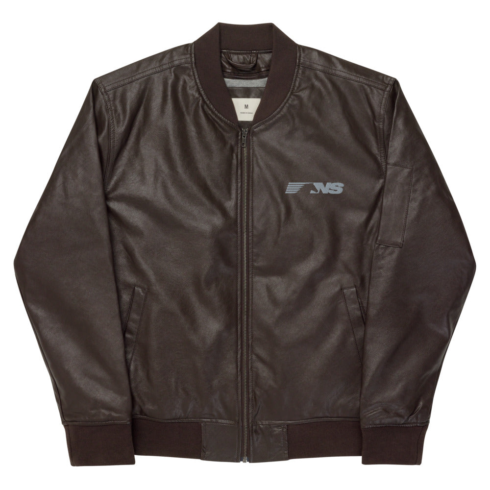 Norfolk Southern Leather Bomber Jacket - Broken Knuckle Apparel
