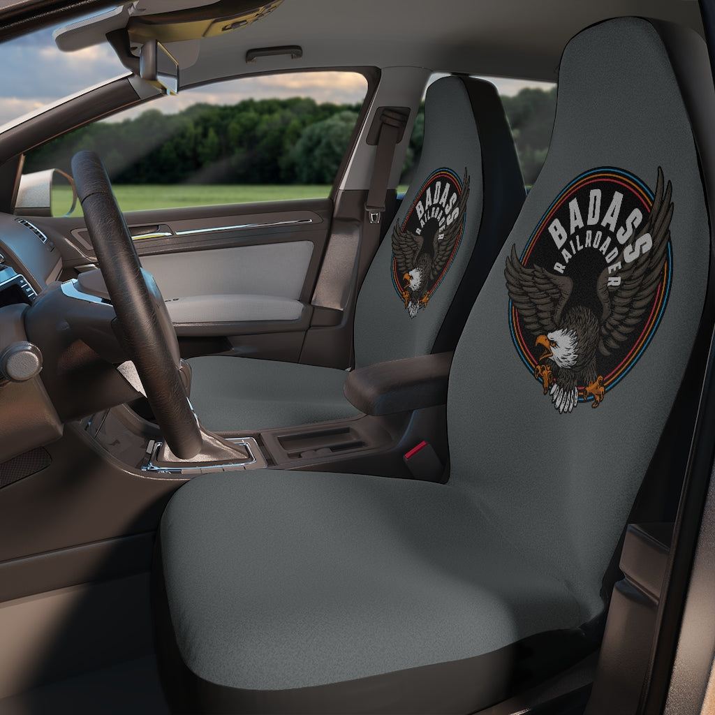 Badass Railroader Custom Car Seat Covers - Broken Knuckle Apparel