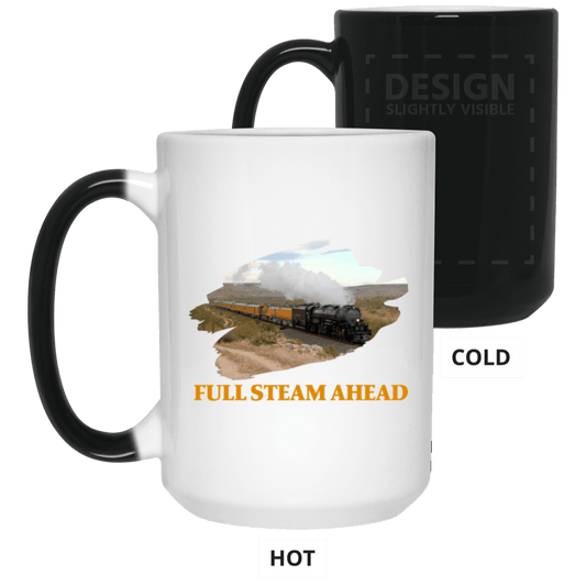 Full Steam Ahead Big Boy 4014 15 oz. Color Changing Mug - Broken Knuckle Apparel