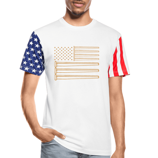 Golden Spike Flag Stars & Stripes T-Shirt - Broken Knuckle Apparel