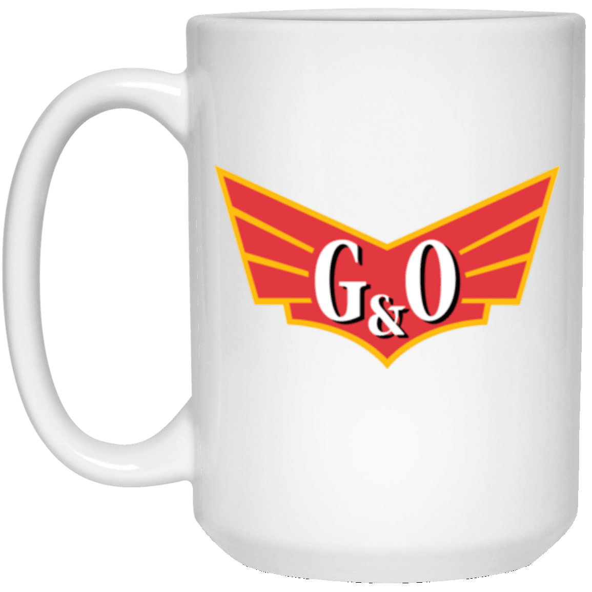 Gulf & Ohio Railway Logo 15 oz. Ceramic Mug - Broken Knuckle Apparel