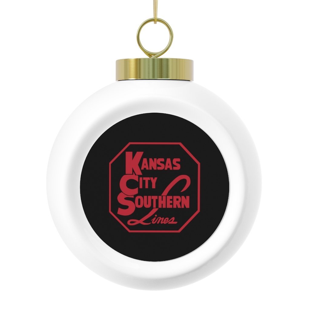 Kansas City Southern Railway Christmas Ball Ornament - Broken Knuckle Apparel