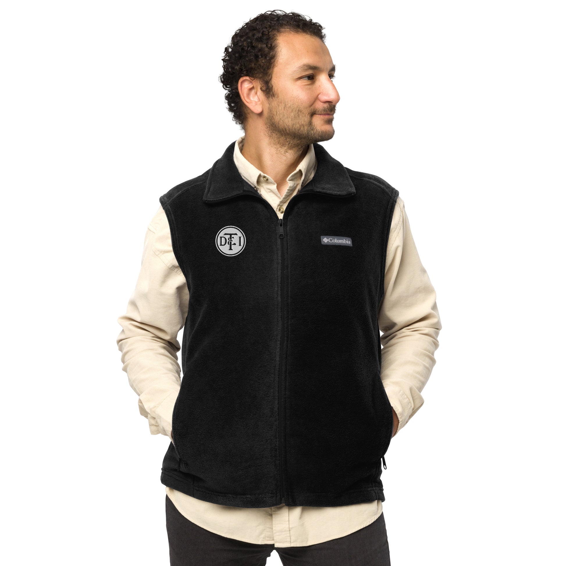 Detroit & Toledo Ironton Railroad [DT&I] Men’s Columbia fleece vest - Broken Knuckle Apparel