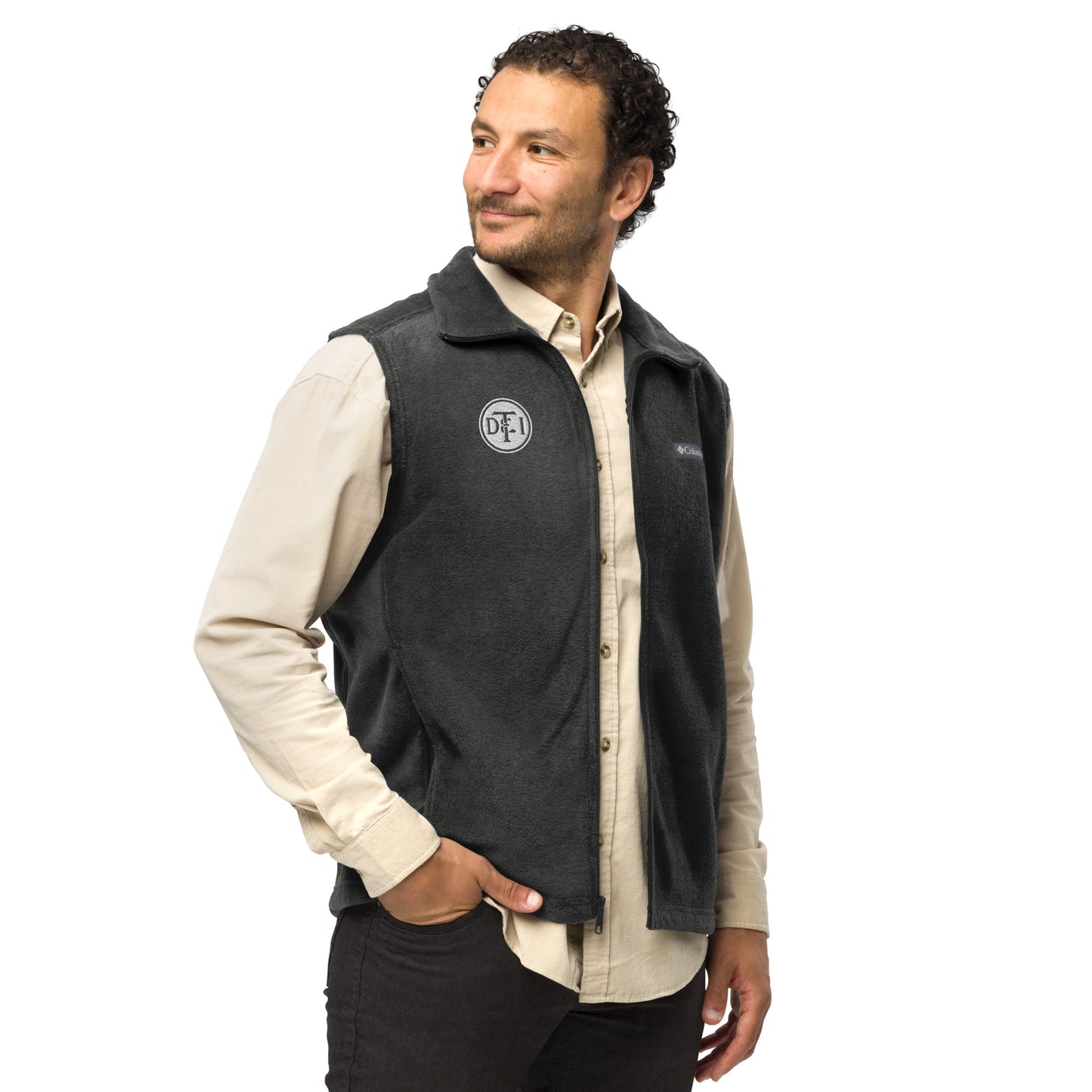 Detroit & Toledo Ironton Railroad [DT&I] Men’s Columbia fleece vest - Broken Knuckle Apparel