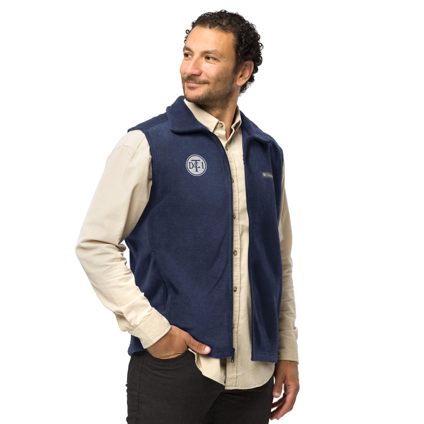 Detroit & Toledo Ironton Railroad [DT&I] Men’s Columbia fleece vest - Broken Knuckle Apparel