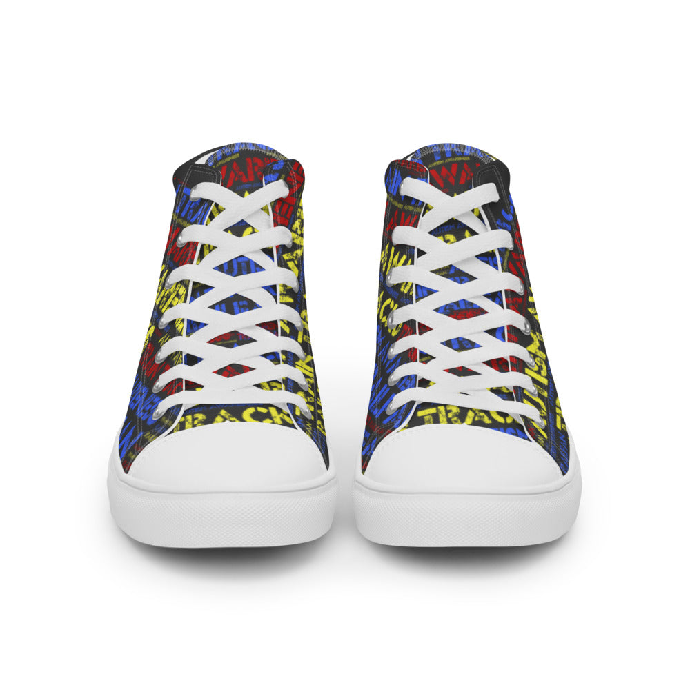 Autism Awareness Men’s high top canvas shoes - Broken Knuckle Apparel