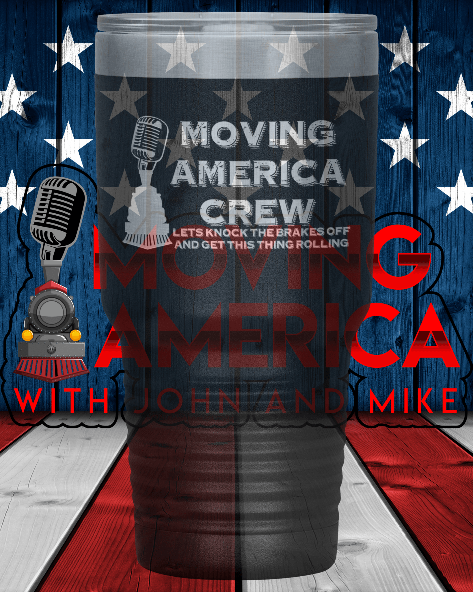 Moving America Crew 30 oz Tumbler - Broken Knuckle Apparel