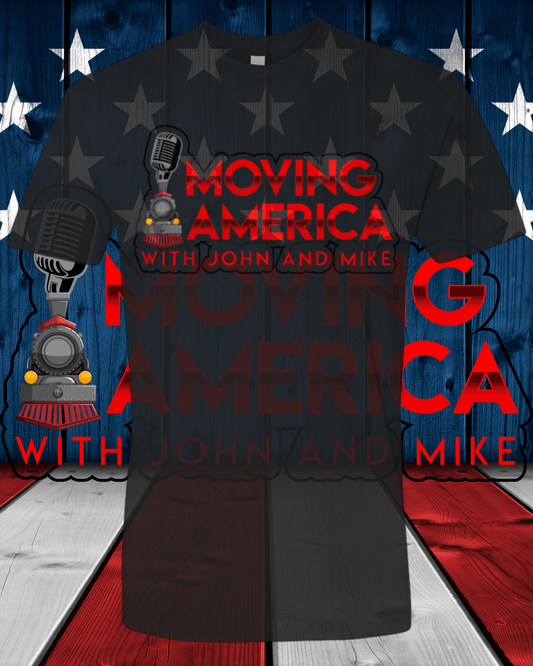 Moving America Podcast Official T-Shirt - Broken Knuckle Apparel