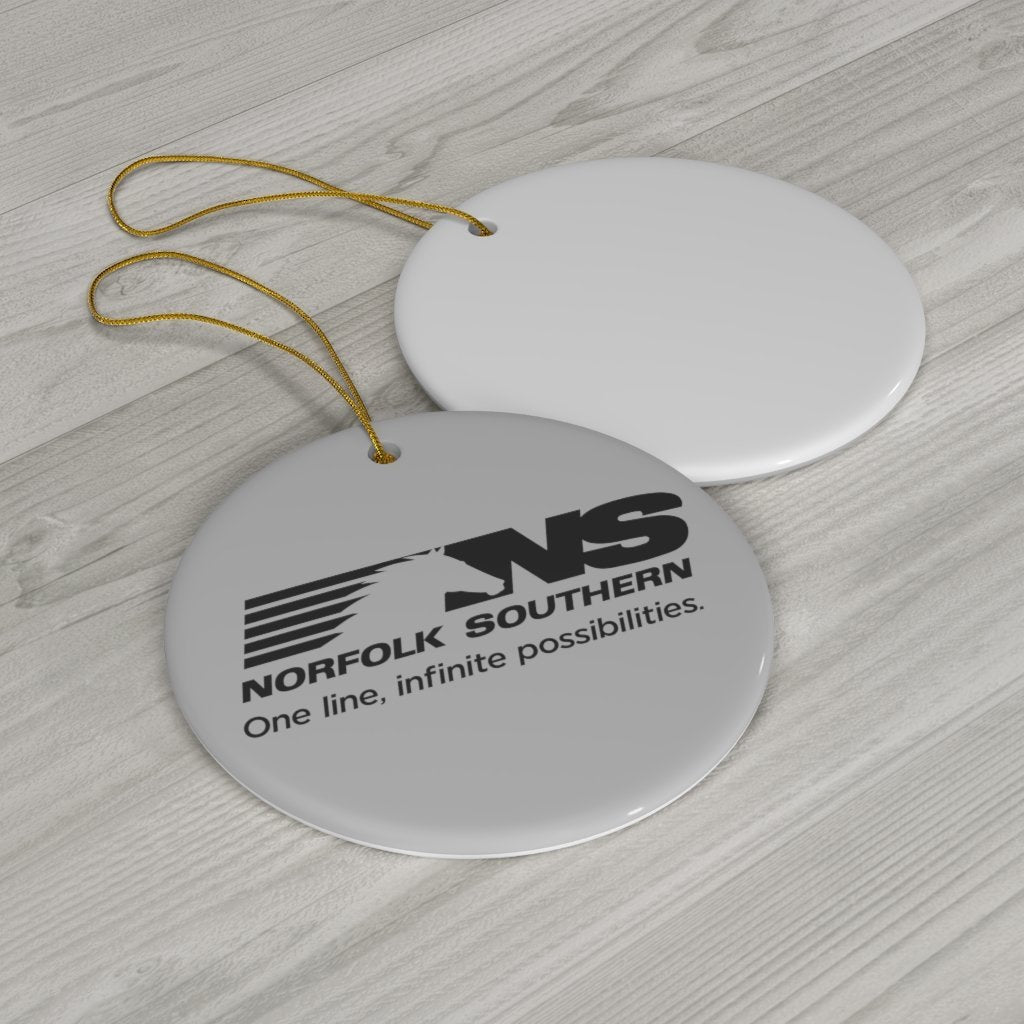 Norfolk Southern One Line, Infinite Possibilities Ceramic Ornament - Broken Knuckle Apparel