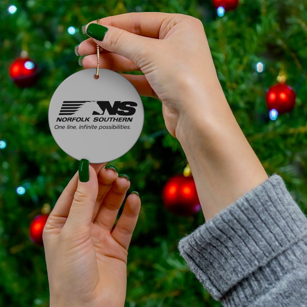 Norfolk Southern One Line, Infinite Possibilities Ceramic Ornament - Broken Knuckle Apparel