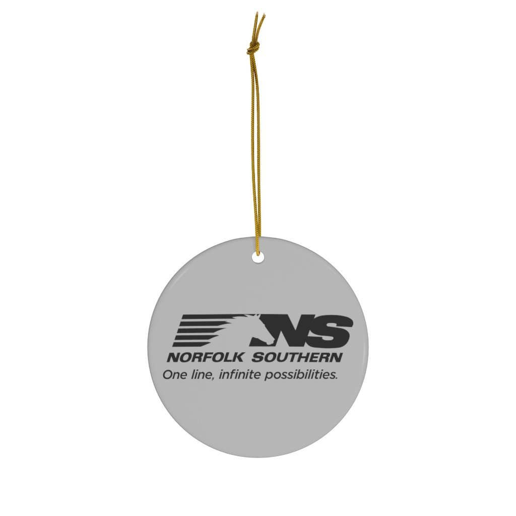 Norfolk Southern One Line, Infinite Possibilities Ceramic Ornament - Broken Knuckle Apparel