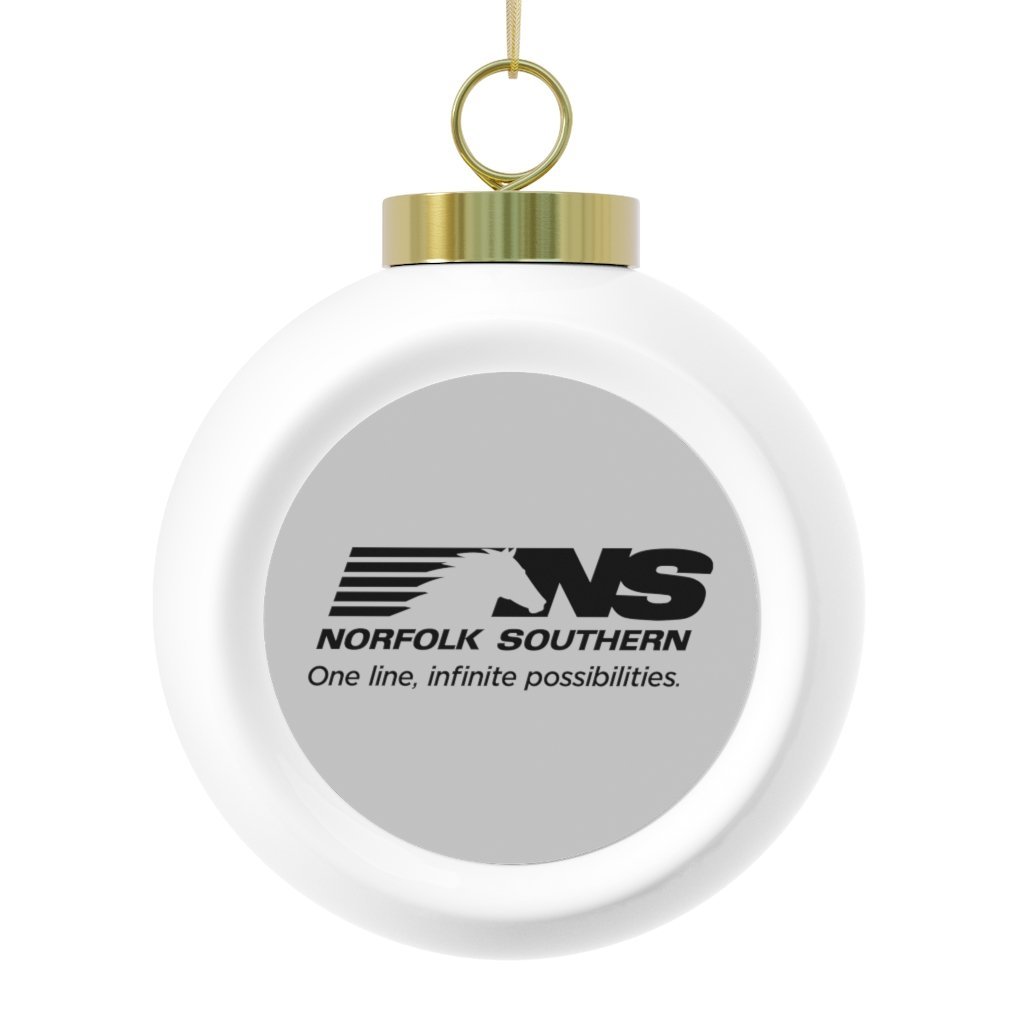 Norfolk Southern Railroad Christmas Ball Ornament - Broken Knuckle Apparel