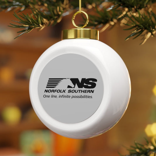 Norfolk Southern Railroad Christmas Ball Ornament - Broken Knuckle Apparel