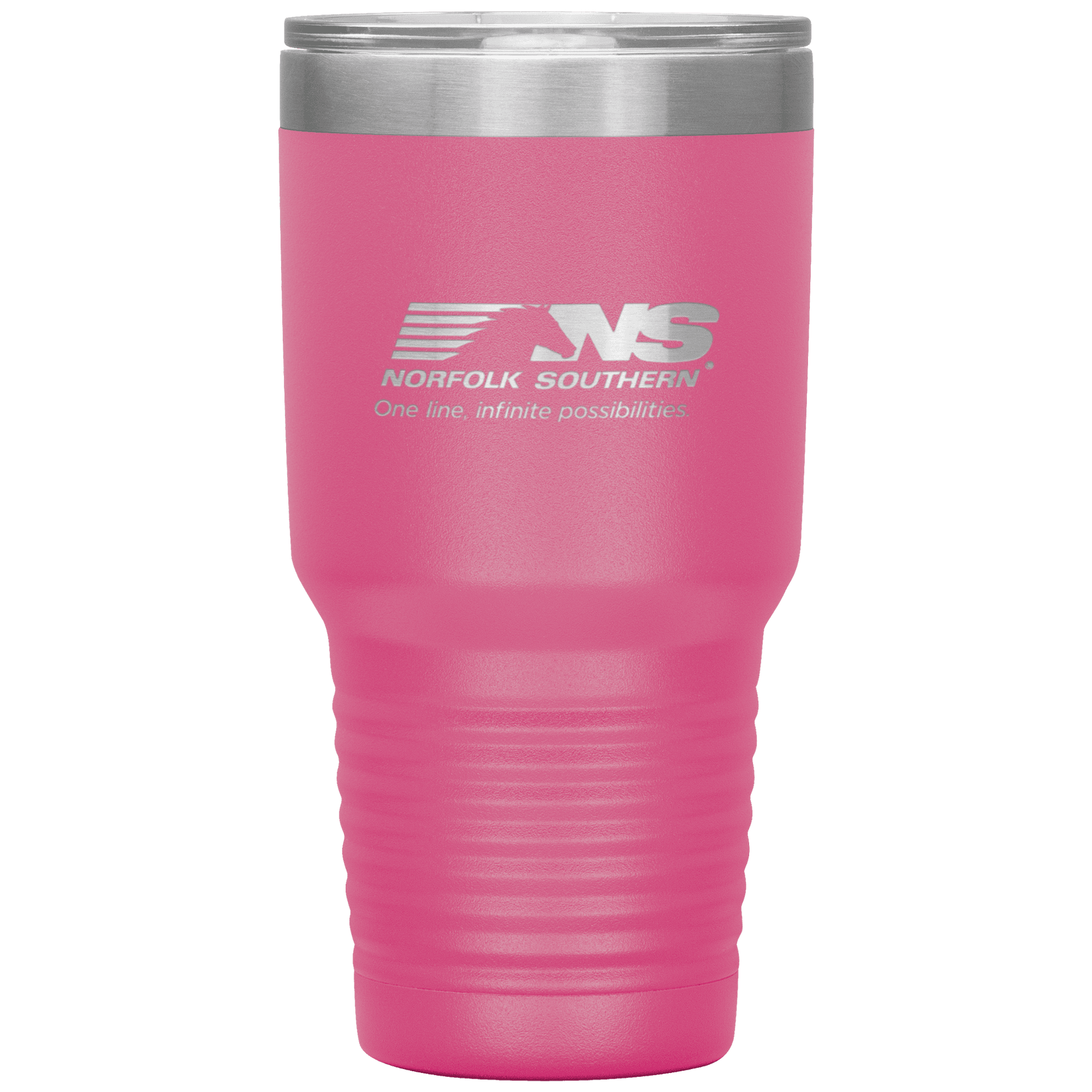 Norfolk Southern Railroad One Line, Infinite Possibilities Logo 30 oz. Stainless Steel Tumbler - Broken Knuckle Apparel