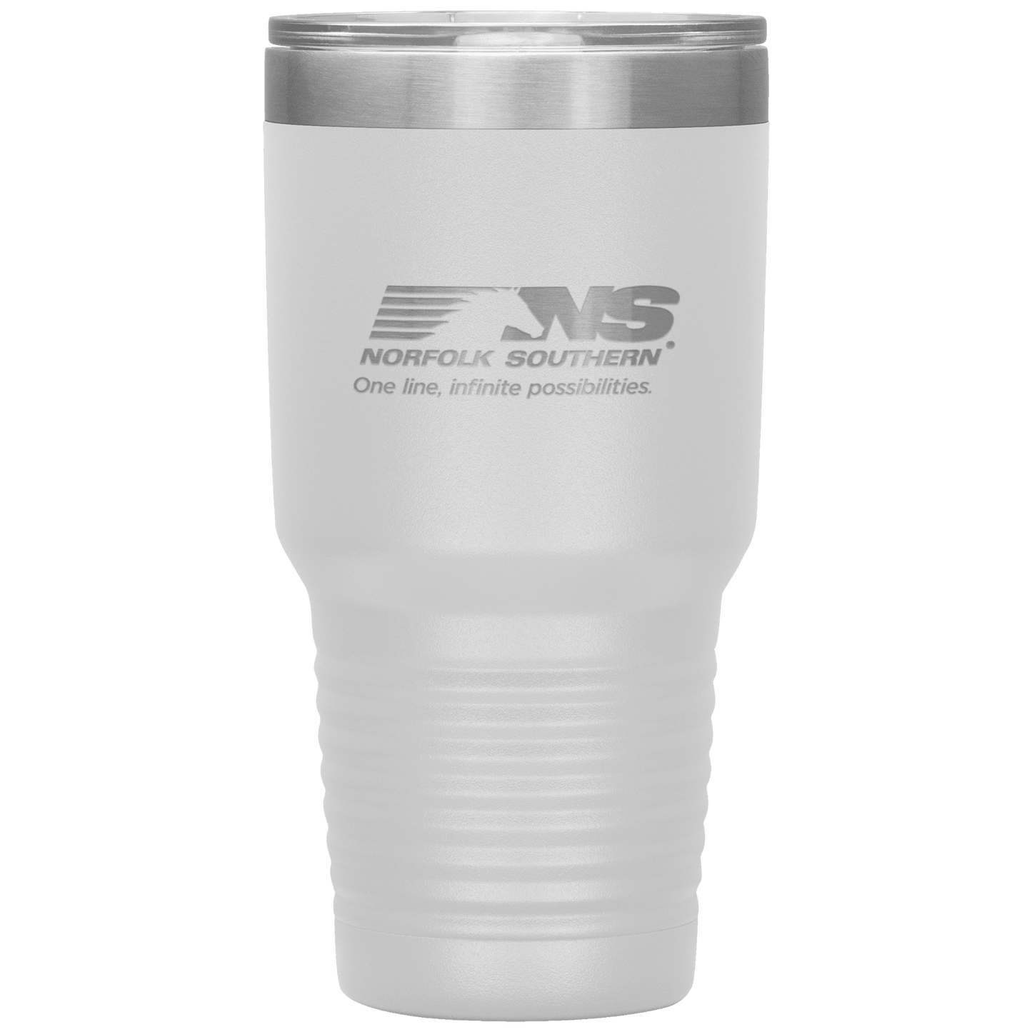 Norfolk Southern Railroad One Line, Infinite Possibilities Logo 30 oz. Stainless Steel Tumbler - Broken Knuckle Apparel