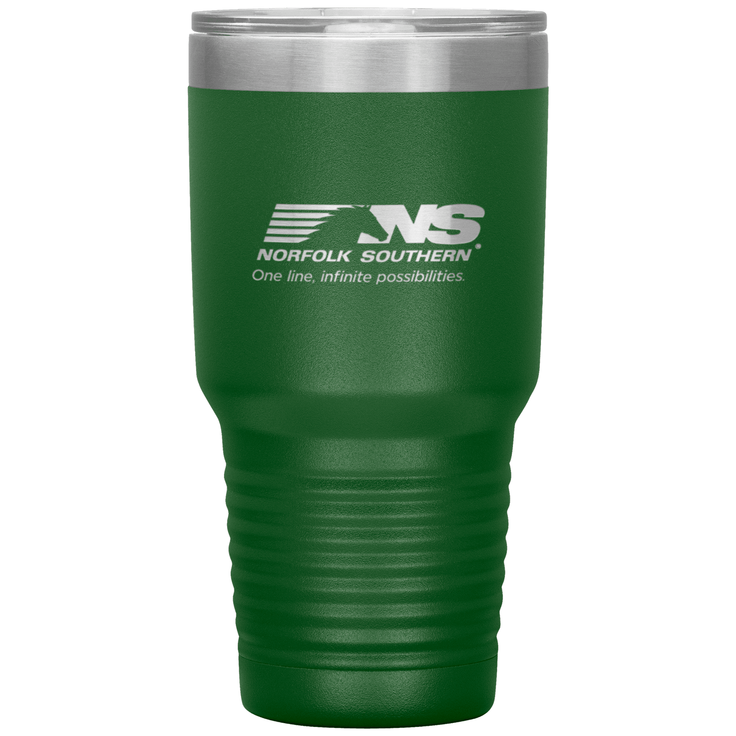 Norfolk Southern Railroad One Line, Infinite Possibilities Logo 30 oz. Stainless Steel Tumbler - Broken Knuckle Apparel