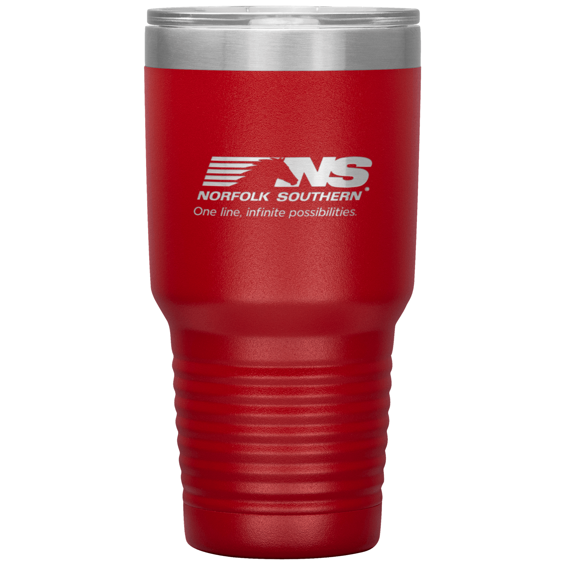 Norfolk Southern Railroad One Line, Infinite Possibilities Logo 30 oz. Stainless Steel Tumbler - Broken Knuckle Apparel