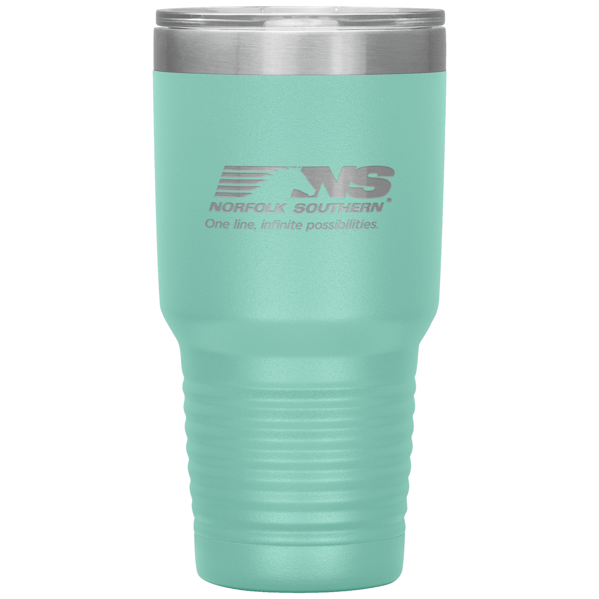 Norfolk Southern Railroad One Line, Infinite Possibilities Logo 30 oz. Stainless Steel Tumbler - Broken Knuckle Apparel