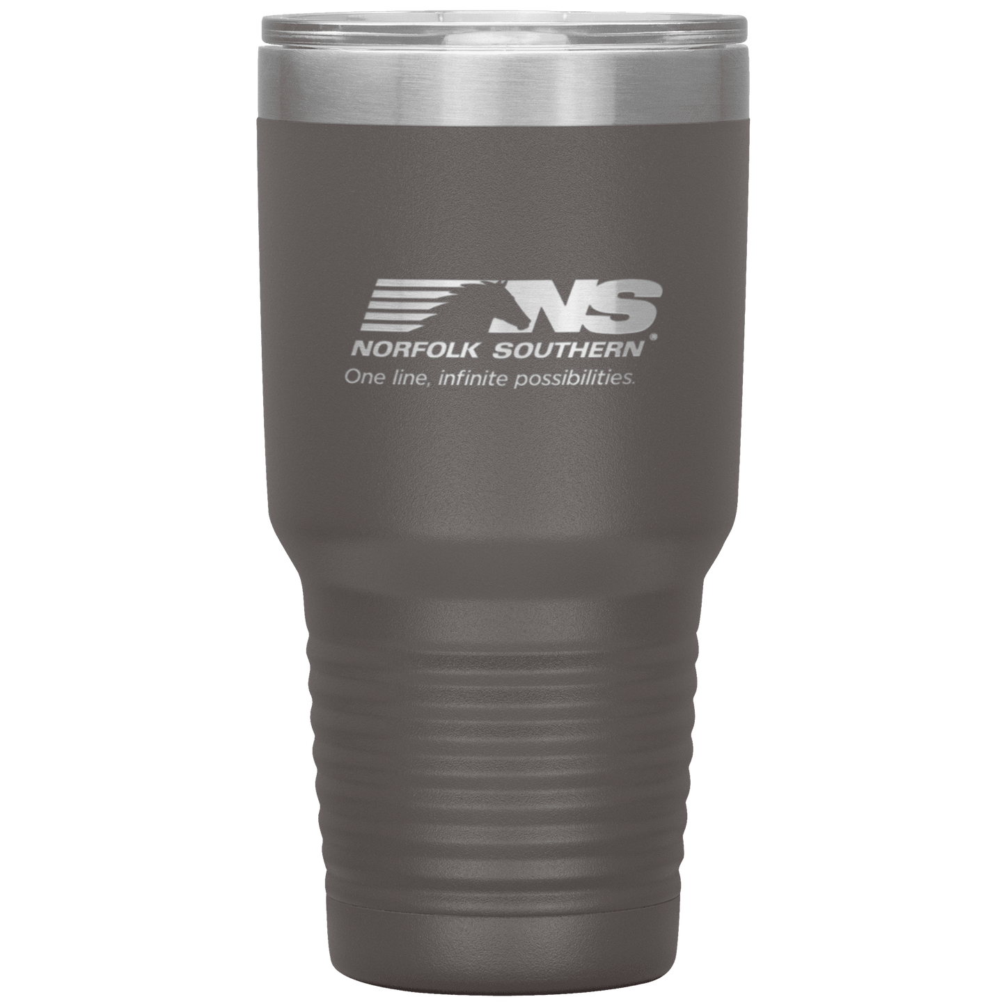 Norfolk Southern Railroad One Line, Infinite Possibilities Logo 30 oz. Stainless Steel Tumbler - Broken Knuckle Apparel