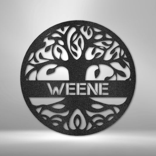 Personalized Tree of Life - Custom Metal Sign - Broken Knuckle Apparel