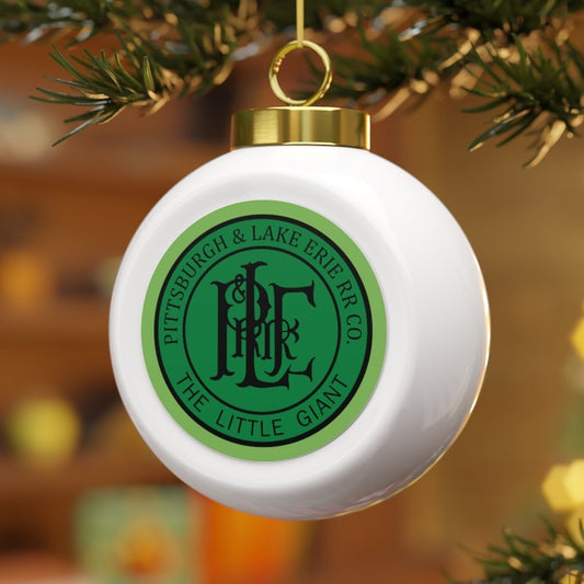 Pittsburgh & Lake Erie Railroad Christmas Ball Ornament - Broken Knuckle Apparel