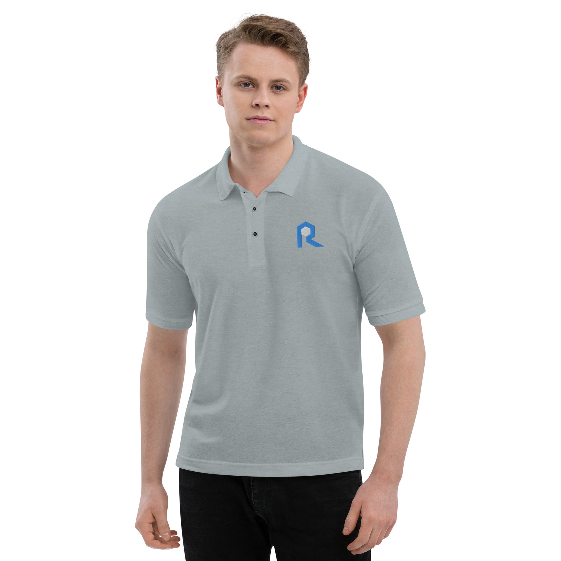 The Rock Route Men's Premium Polo - Broken Knuckle Apparel